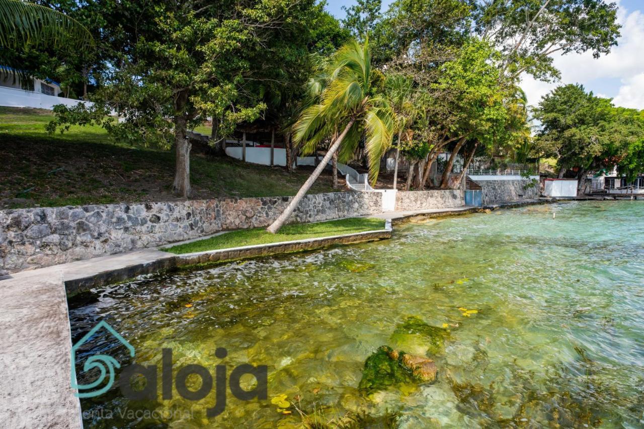 Villa Xtohil With Private Access To The Magic 7 Colors Lagoon Bacalar Exterior foto