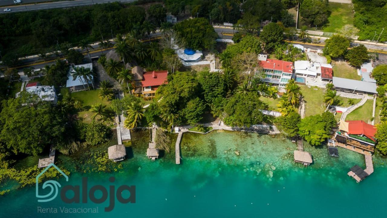 Villa Xtohil With Private Access To The Magic 7 Colors Lagoon Bacalar Exterior foto