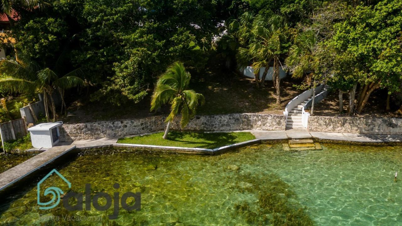 Villa Xtohil With Private Access To The Magic 7 Colors Lagoon Bacalar Exterior foto
