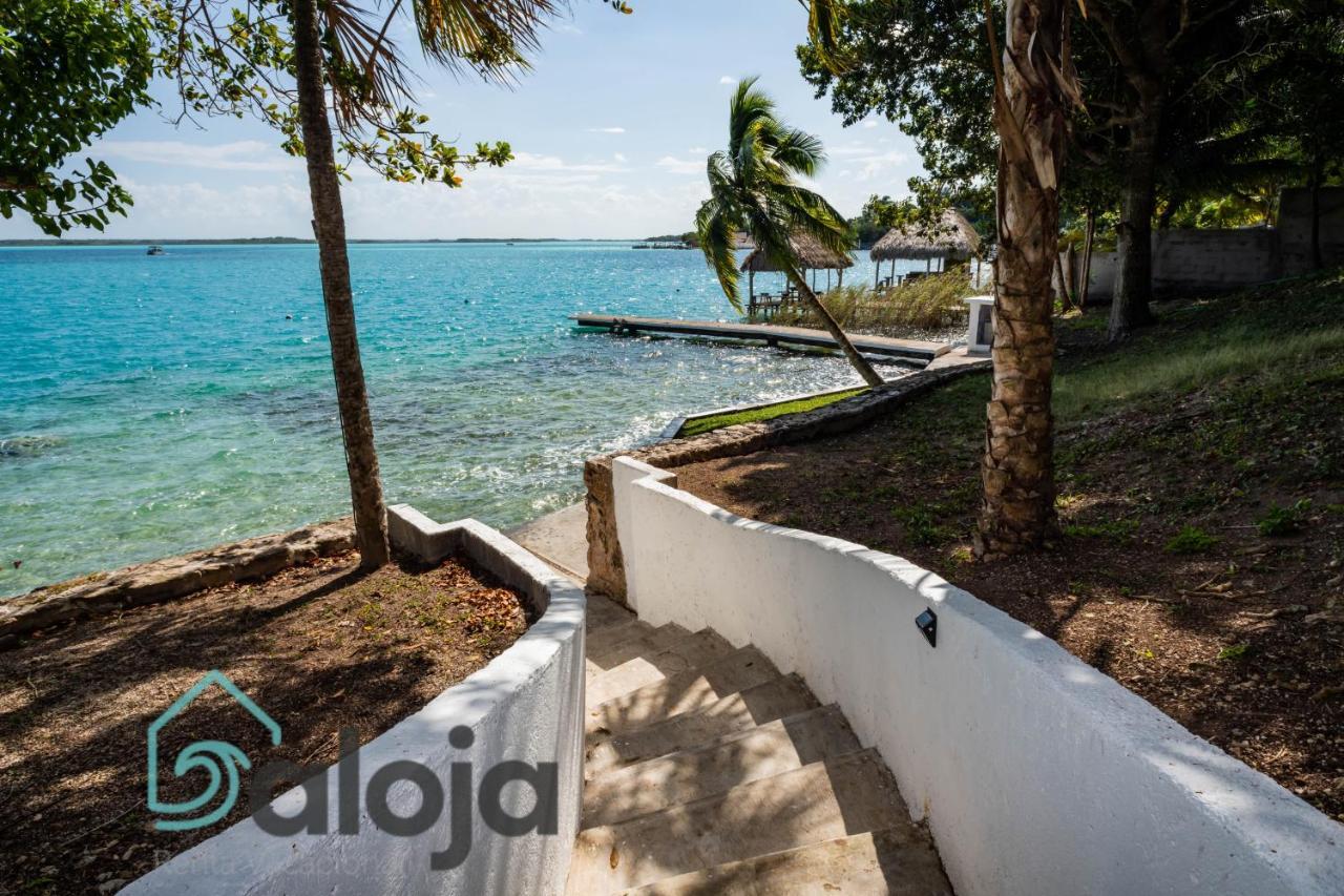 Villa Xtohil With Private Access To The Magic 7 Colors Lagoon Bacalar Exterior foto
