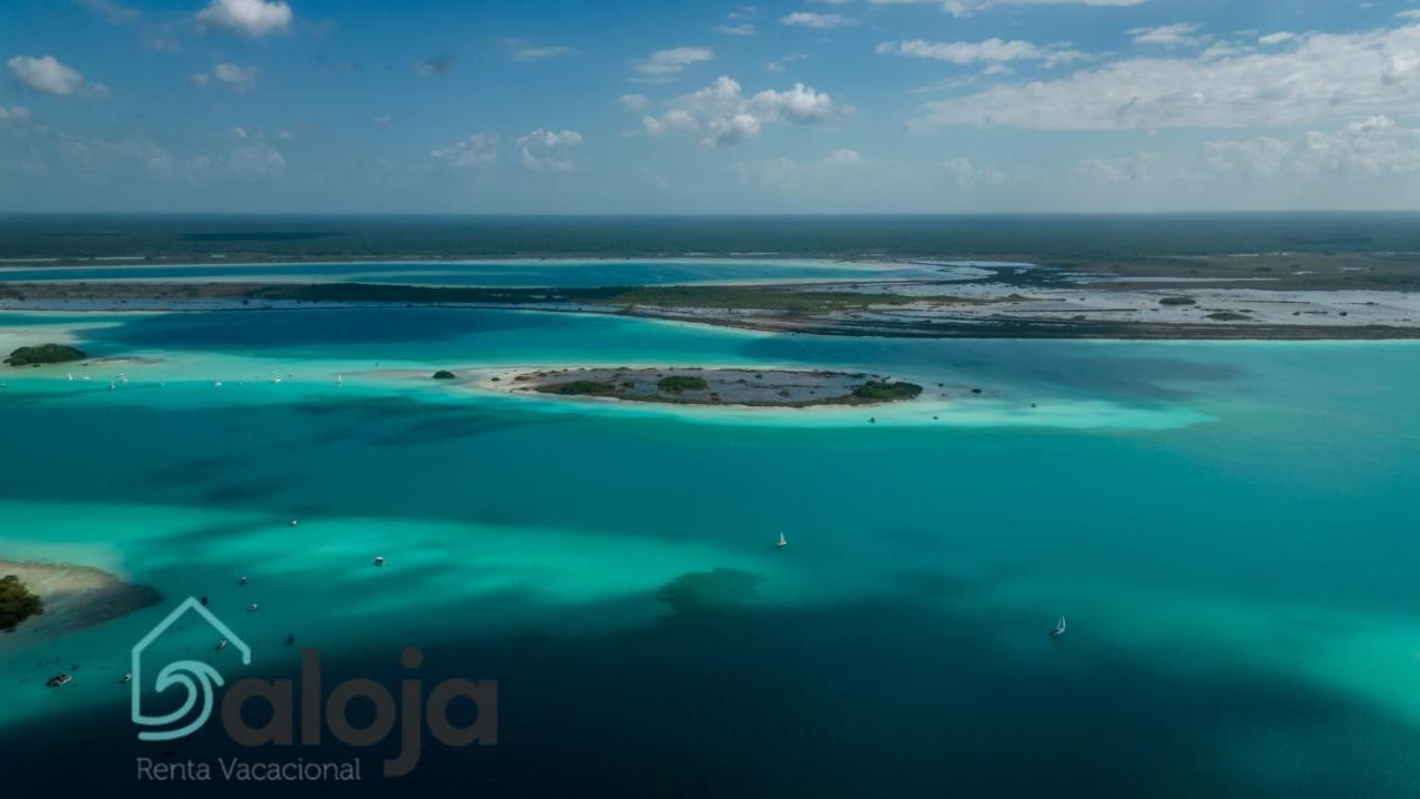 Villa Xtohil With Private Access To The Magic 7 Colors Lagoon Bacalar Exterior foto